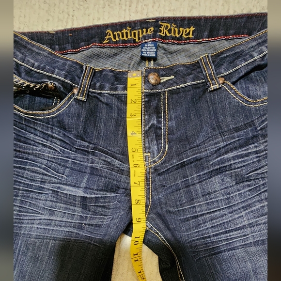 Antique river women's dark denim jeans bootcut - Picture 7 of 11